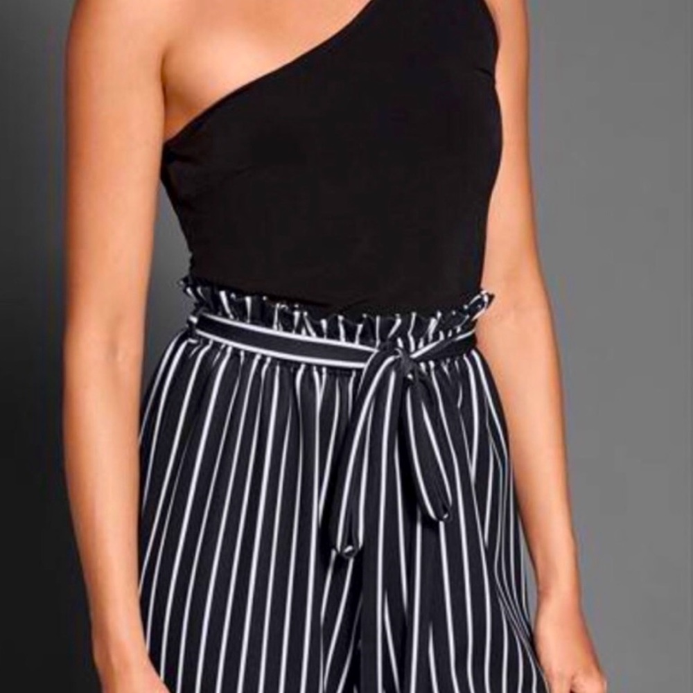 Venus Classy Striped Jumpsuit